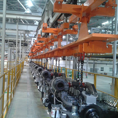 廣西康明斯發動機總裝廠空中懸鏈建設